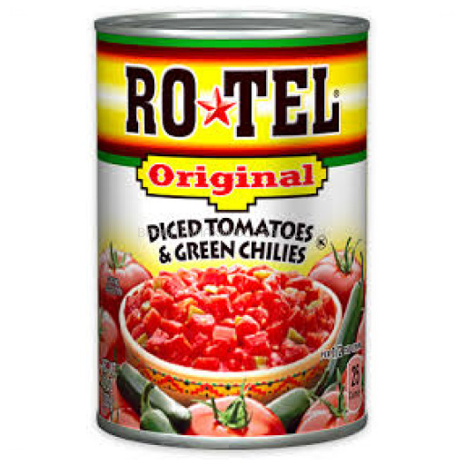 RO-TEL DICED TOMATOES&GREEN CHILIES 8/10OZ