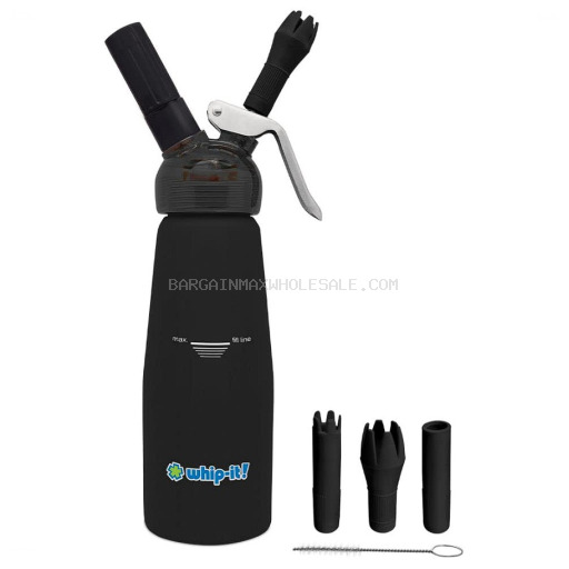 WHIP-IT 1/2 L PRO PLUS BLACK RUBBER