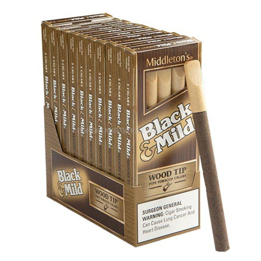 BLACK & MILD WOOD TIP 10/5 PK