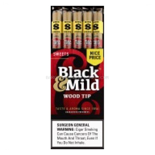 BLACK & MILD SWEETS NICE PRICE 25 CT