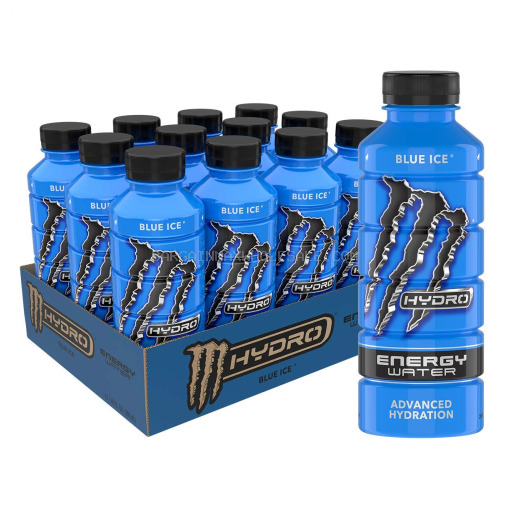 MONSTER HYDRO BLUE ICE 12/20 OZ