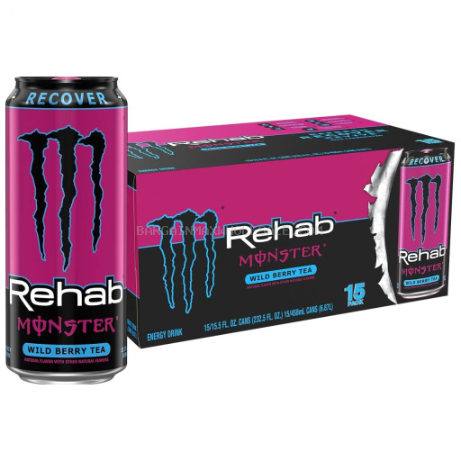 MONSTER REHAB WILD BERRY  24/15.5 OZ