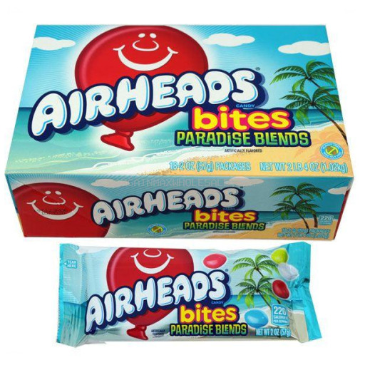 AIR HEADS BITES PARADISE 18 CT