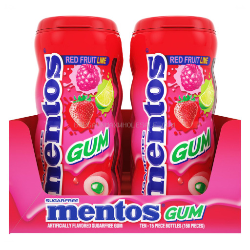 MENTOS GUM RED FRUIT LIME 10 CT