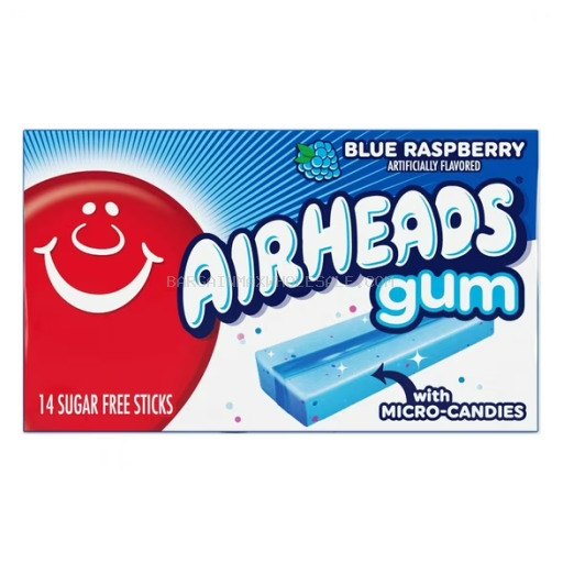 AIR HEADS GUM BLUE RASPBERRY 12 CT