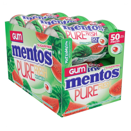 MENTOS GUM WATERMELON 6/50 CT