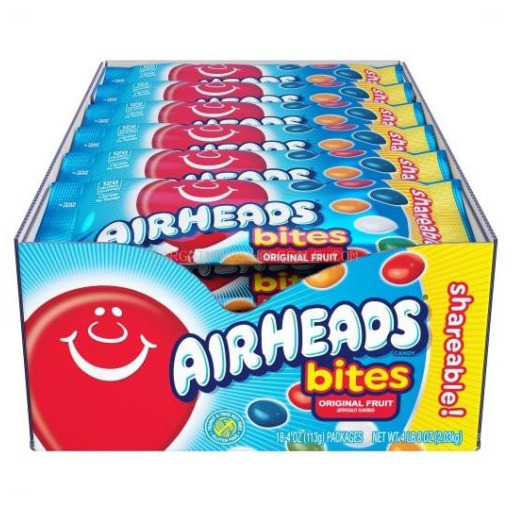 AIR HEADS BITES FRUIT 18 CT