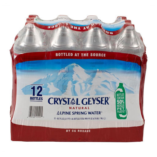 CRYSTAL GEYSER WATER 12/1.5 LTR