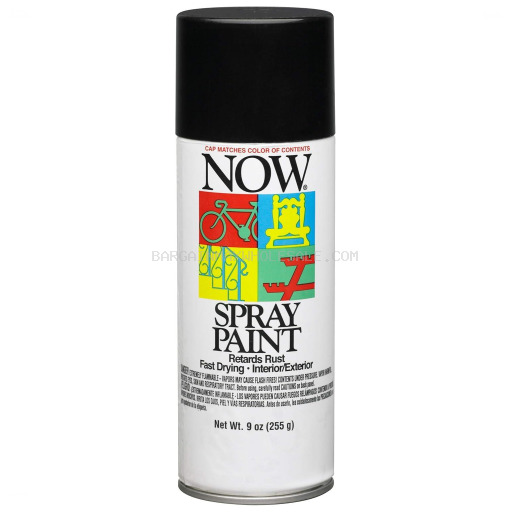 NOW SPRAY PAINT  BLACK