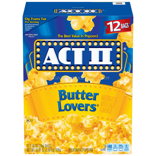 ACI BUTTER LOVERS POPCORN 32 CT