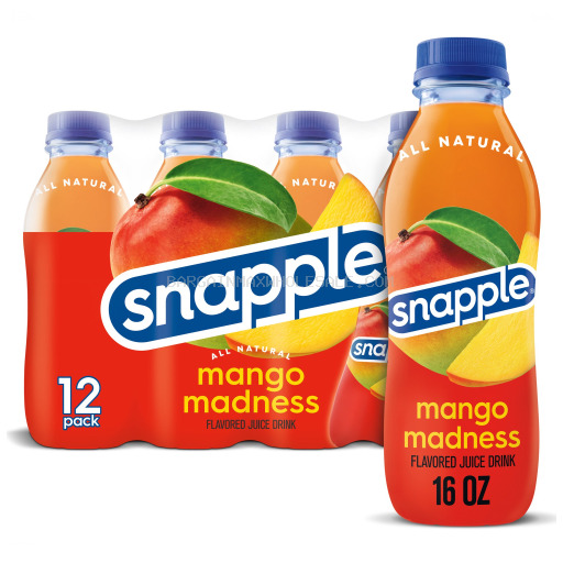 SNAPPLE MANGO PLSC 12/16 OZ