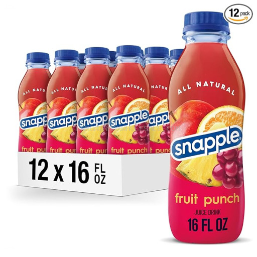 SNAPPLE FRUIT PUNCH PLSC 12/16 OZ
