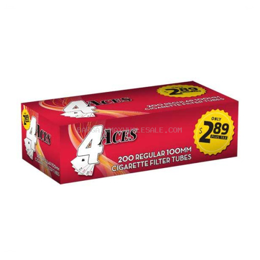 4 ACES TUBES REG 100S PP $2.89 200 CT