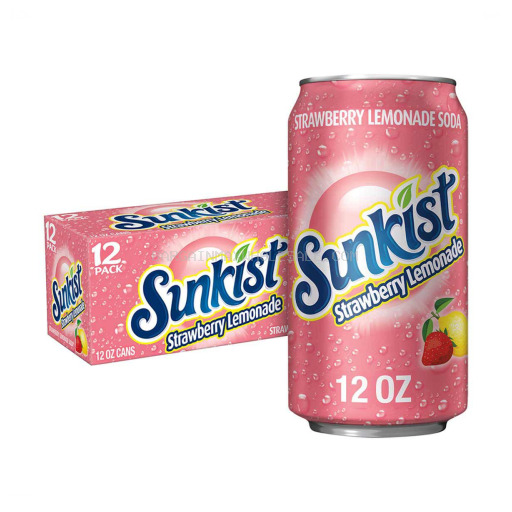 SUNKIST STRW/LEMONADE 12/12 OZ