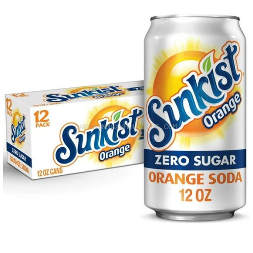 078000038507 SUNKIST STRW/ORANGE 12/12 OZ - Image 1