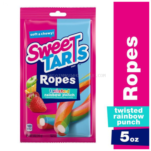 SWEETART ROPES RAINBOW SHARE SIZE 15CT