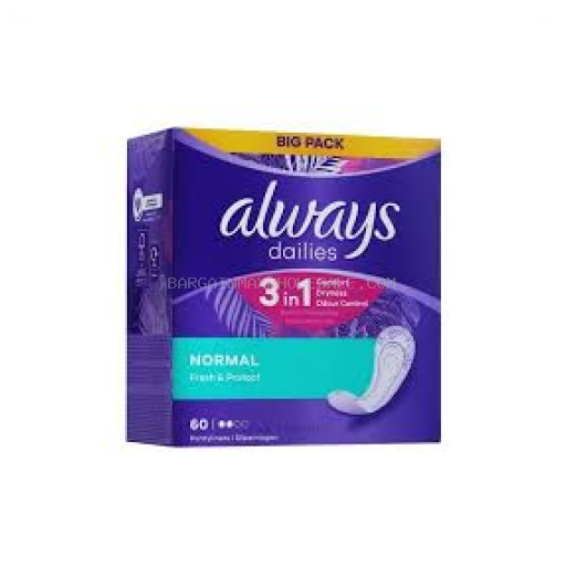 ALWAYS 3IN1 NORMAL FRESH  4/56CT