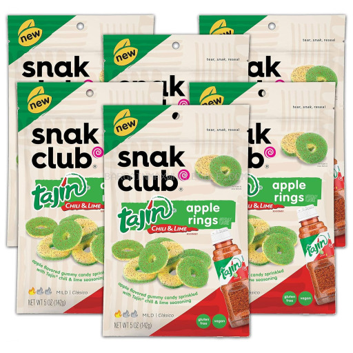 SNAK CLUB TAJIN APPLE RING 6CT