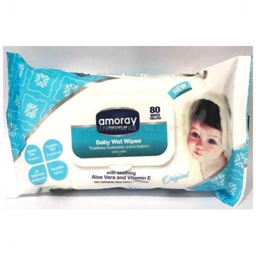 AMORAY BABY WET WIPES 24 CT