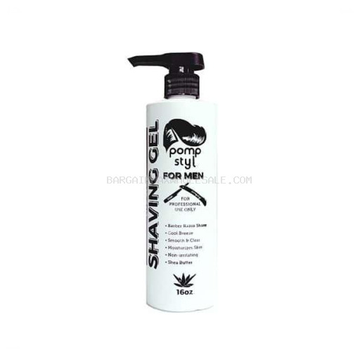 POMP STYL SHAVING GEL CLEAR 16 OZ