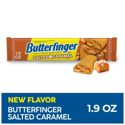 099900718610 BUTTER FINGER SALTED CARAMEL 18 CT - Image 1