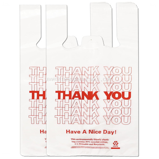 REUSEABLE THANK YOU LARGE WHITE BAG 200 CT