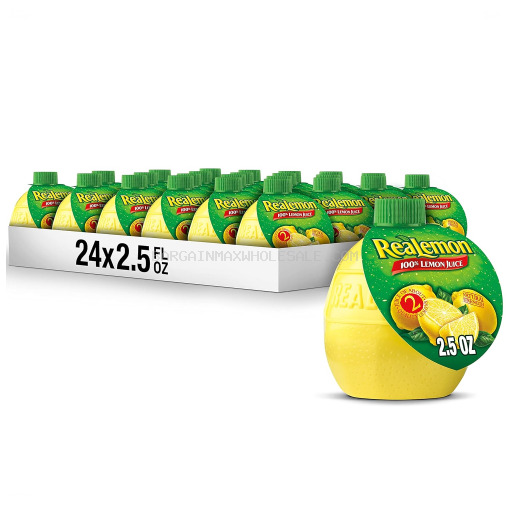 REALEMON 100% LEMON JUICE 24 CT