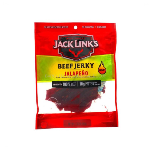 JACK LINK'S JALAPENO BEEF JERKY 8/3.25 OZ