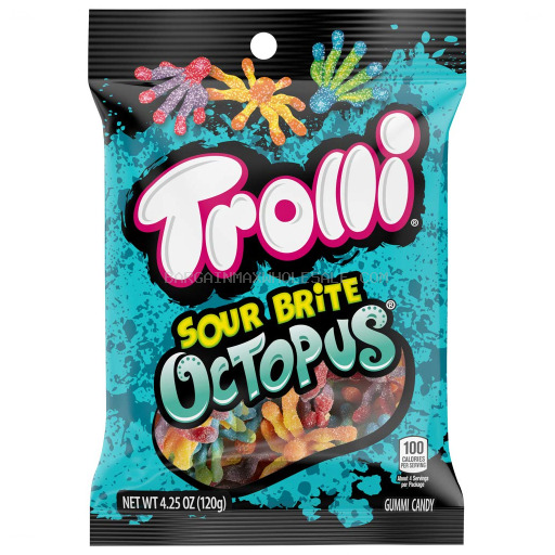 TROLLI SOUER BRITE OCTOPUS 12/5 OZ