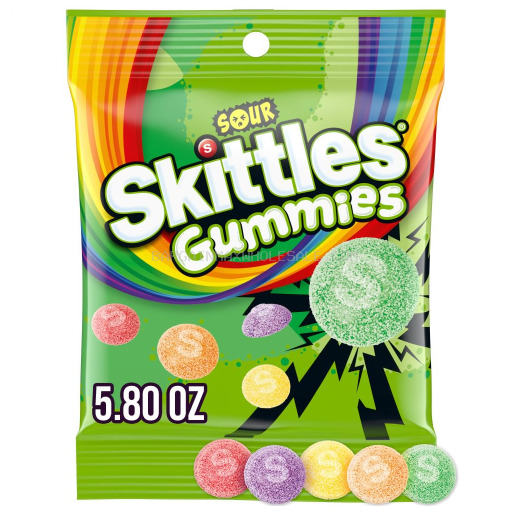 SKITTLES GUMMIES SOUR 12/5.8 OZ