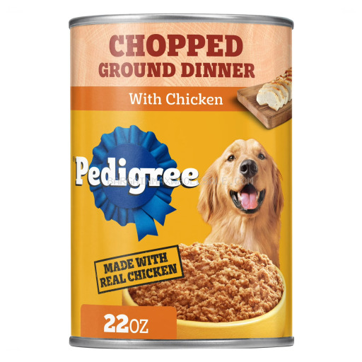 PEDIGREE CHOPPED WITH CHICKEN 12/22 OZ