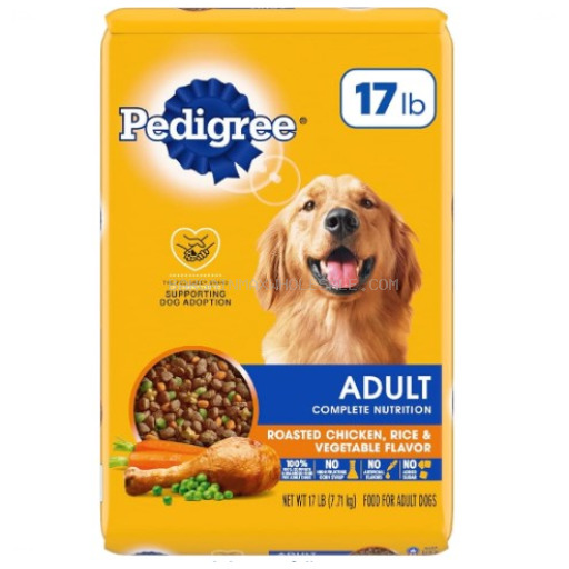 PEDIGREE CHICKEN RICE & VEG (ADULT)  4/3.5 LB