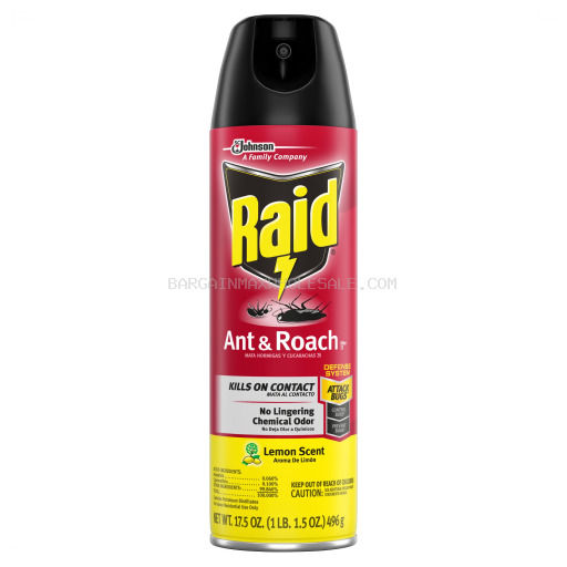 RAID ANT & ROACH LEMON 12/17.5 OZ