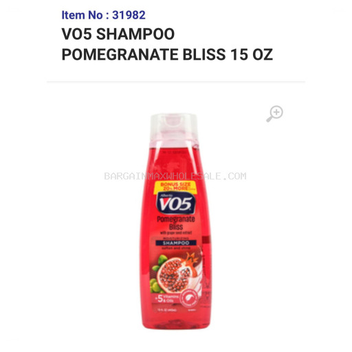 VO5 SH POMEGRANATE BLISS 6/15 OZ