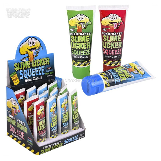 TOXIC WASTE SLIME LICKER SQUEEZ 12CT