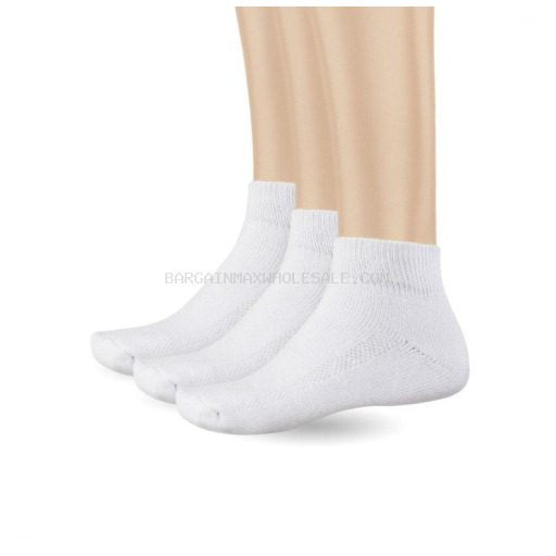 PROCLUB  WHITE QUARTER SOCK 1013 4PK