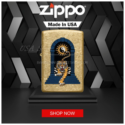 ZIPPO 48613 TIGER TATTOO DESIGN