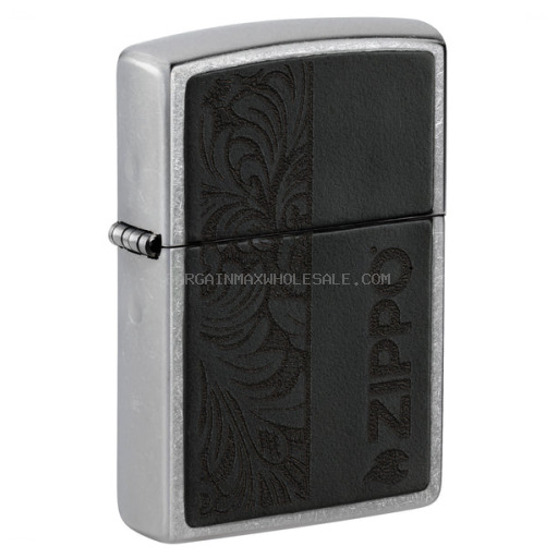 ZIPPO 46778 BK LEATHER EMBLEM