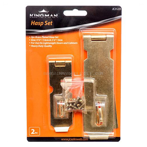 KINGMAN BRASS HASP 21225