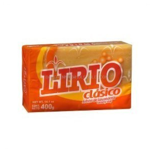 LIRIO LAUNDRY BAR SOAP YELLOW 25/400 G