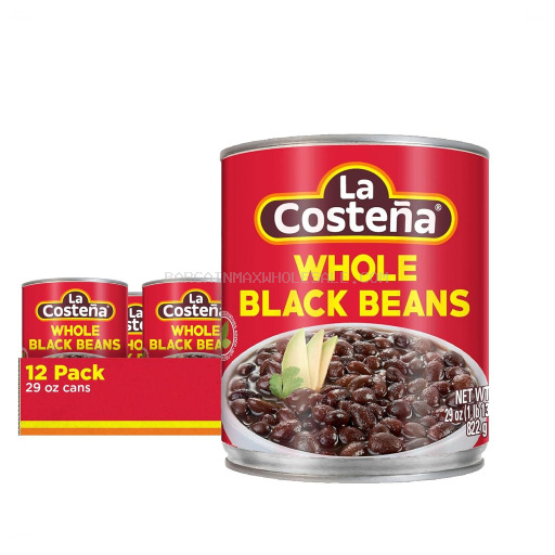 20076397035653 LA COSTENA WHOLE BLACK BEANS 12/29OZ - Image 1