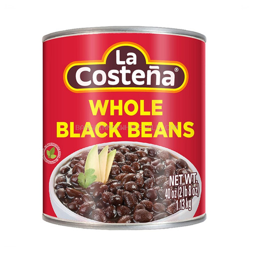 LA COSTENA WHOLE BLACK BEANS 12/40OZ