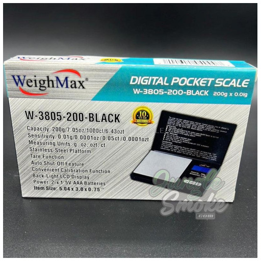WEIGHMAX DIGITAL SCALE W-3805-200