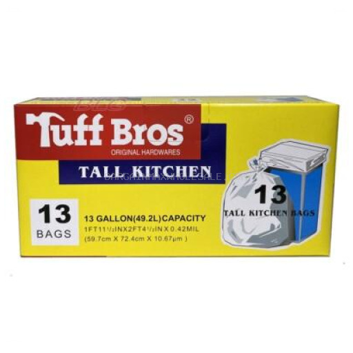 TUFF BROS TRASH BAGS 13 GL 24 CT