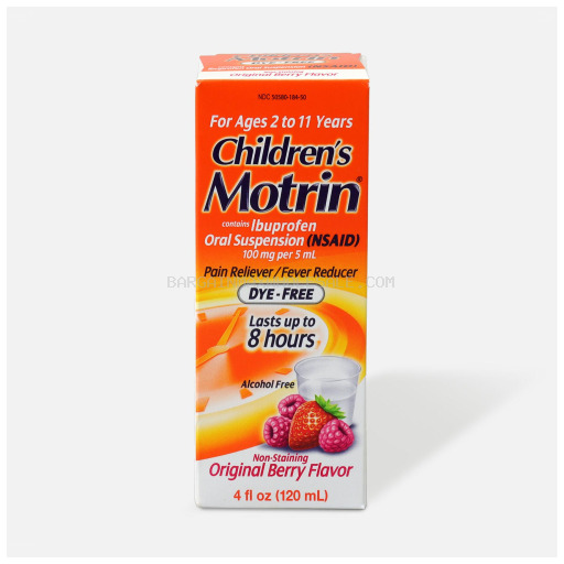 MOTRIN CHILDRENS PAIN+FEVER 4 OZ