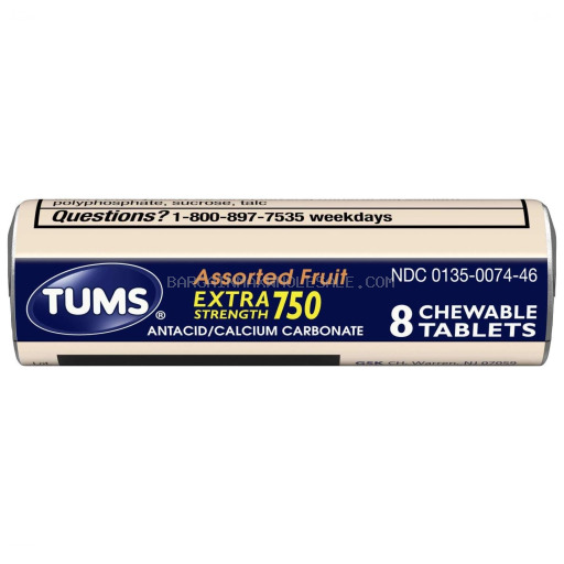 TUMS EXTRA ASSORTED FRUIT 12 CT