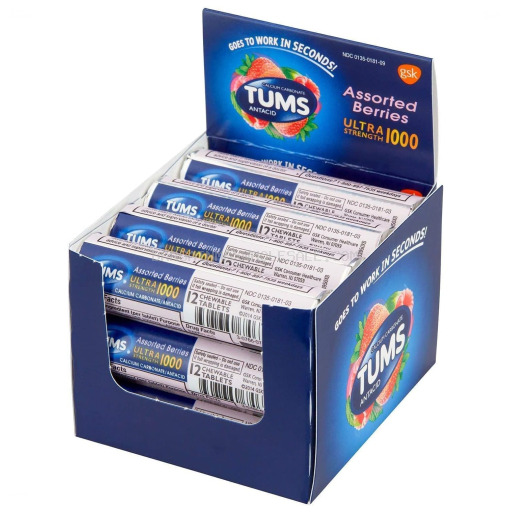 TUMS ULTRA STRENGHT ASSORTED BERRIES 1000/12 CT
