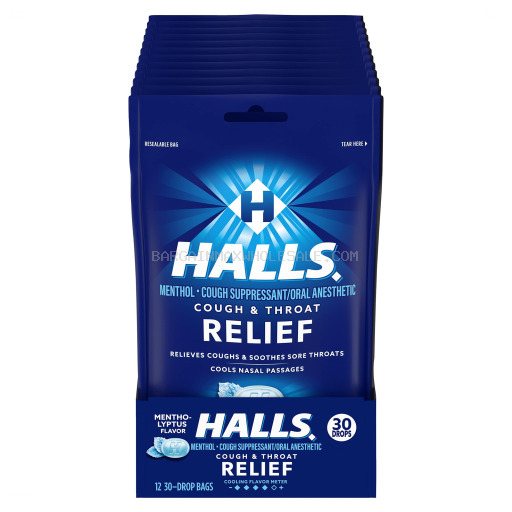 HALLS MENTHO-LYPTUS 12 CT