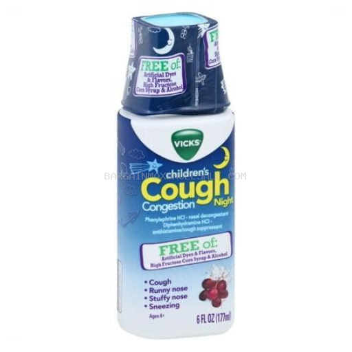 VICKS CHILDREN'S COUGH NIGHT 6 OZ