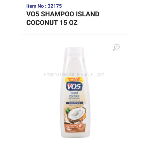 VO5 SH ISLAND COCONUT 6/15 OZ